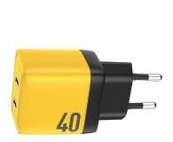 WEKOME sieciowa 2x USB-C Super Fast Charger GaN 40W Żółta WK-WP-U128 - 1182726 - zdjęcie 2